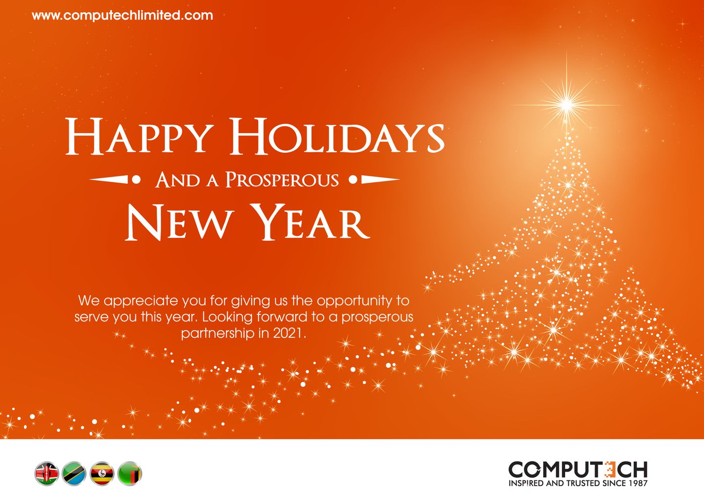 Figure 1: Happy Holidays from Computech Limited: We wish you a Merry Christmas & a Happy New Year !